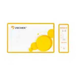 Test na babeszjozę Babesia Ab dla psa – kolorowe pudełko z kasetką testową w pomarańczowym obramowaniu